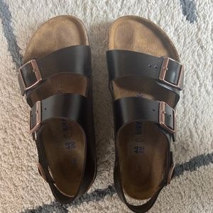 Birkenstock Milano oiled leather sandals